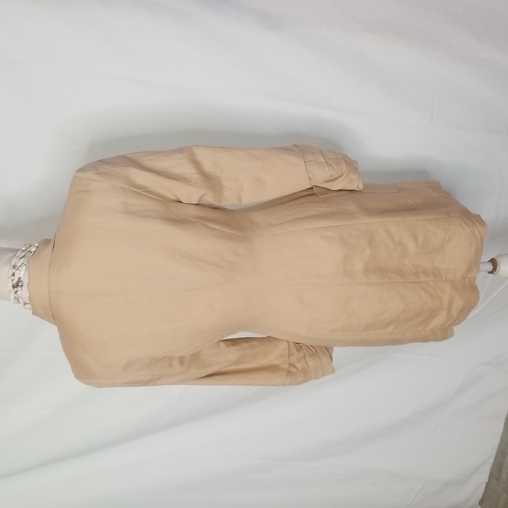 LINEN Blend ASTR Verona Blazer Dress Style # ADR95272 tan double breasted Sz: M - Picture 13 of 15